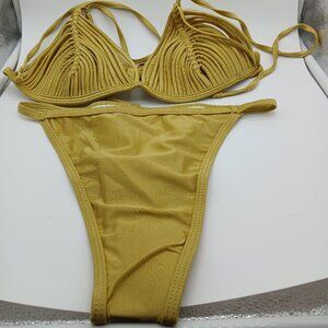 *Discounted* Women's Golden Bikini Set